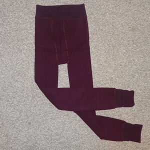 NEW Stretchy, Thick Velvet-Lined Wine Red Leggings